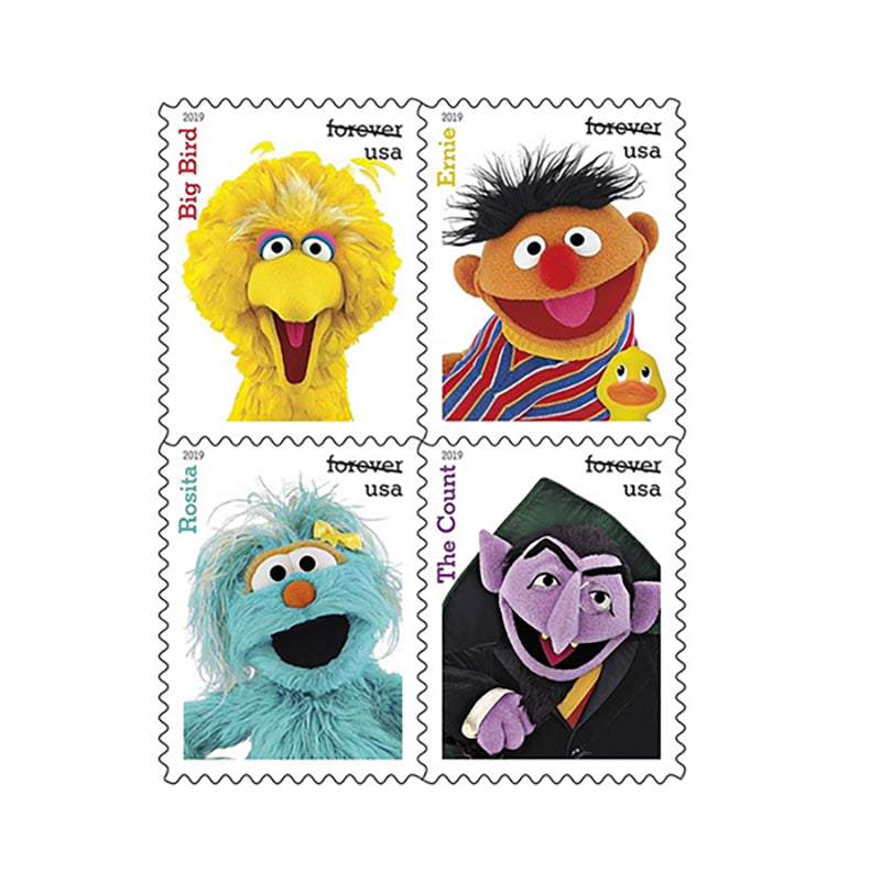 2019 Sesame Street Forever Stamps 5 Sheets of 16 ( 80 Total Stamps )