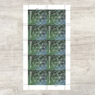 $2 Floral Geometry Stamps - Sheets of 10
