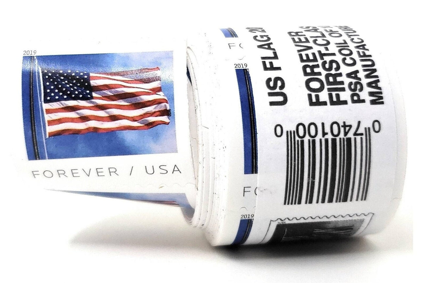 2019 2022 Forever Stamps US Flag First Class Postage Stamps Coil of 100 PCS/Roll