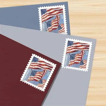 100 - 2022 Forever Stamps US Flag First Class Coil - 100 PCS/Roll