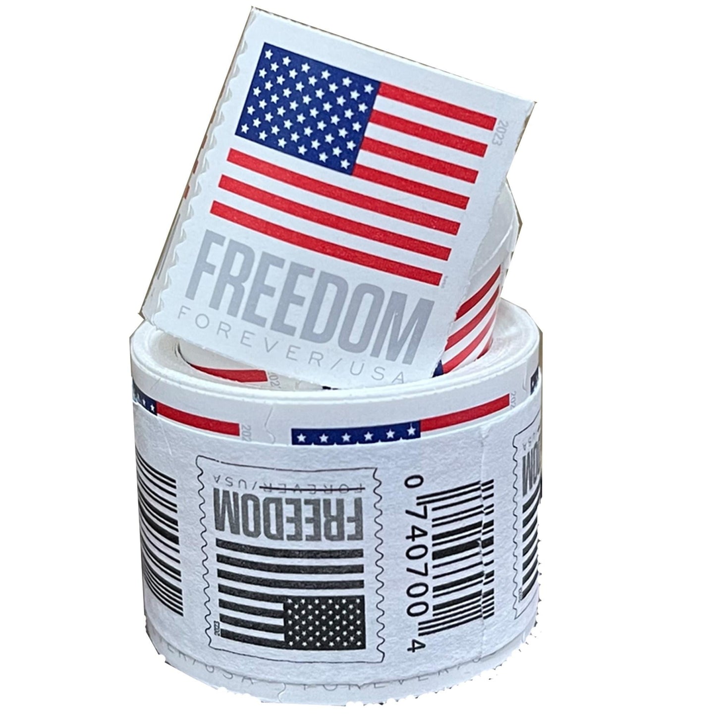 100 - 2023 Forever Stamps US Flag First Class Coil - 100 PCS/Roll