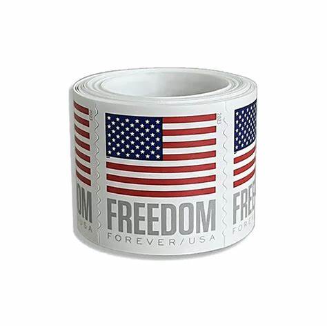 100 - 2023 Forever Stamps US Flag First Class Coil - 100 PCS/Roll