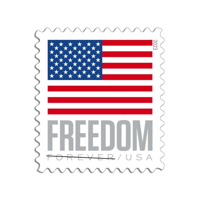 2023 Forever Stamps US Flag First Class Postage Stamps Coil of 100 PCS/Roll