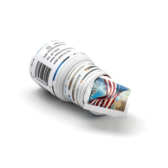 50 - 2024 Forever Stamps US Flag First Class Coil - 100 PCS/Roll (