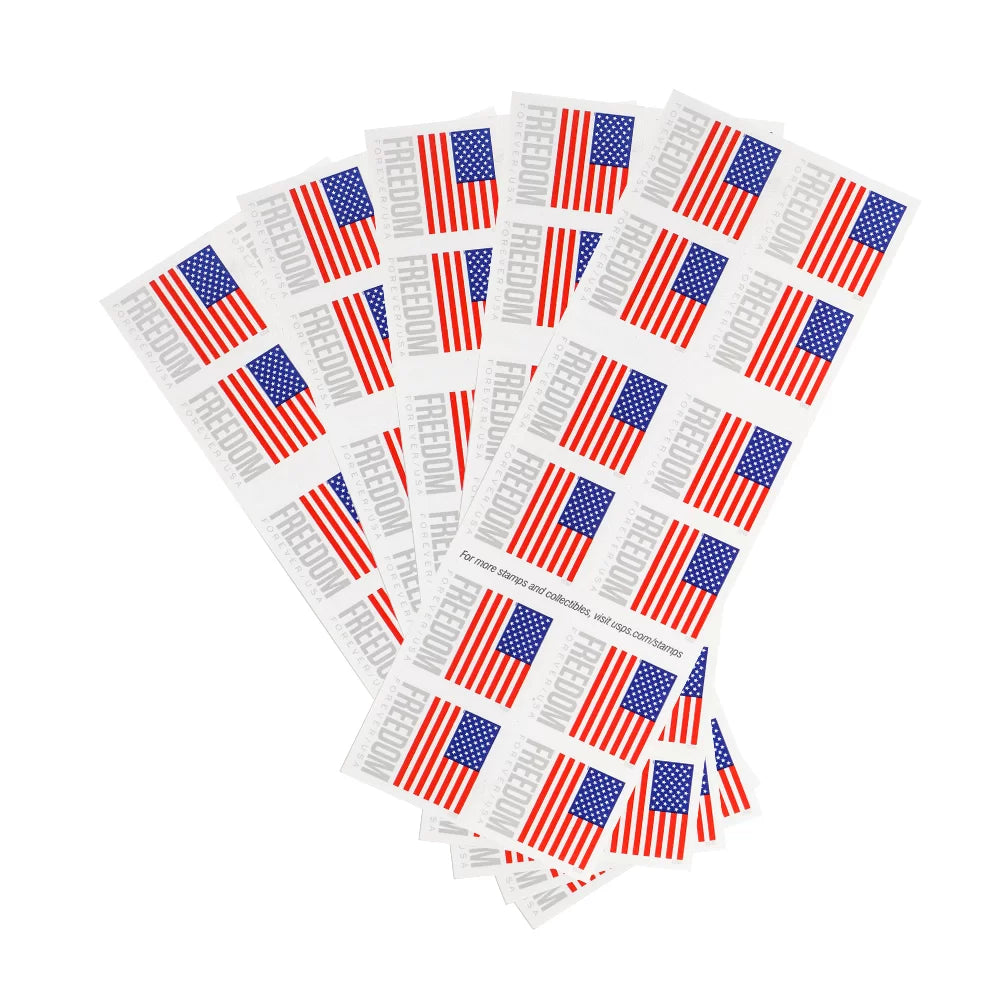 2023 US Flags Forever First Class Stamp - 5 Books of 20 ( 100 Total Stamps )