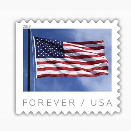 2019 2022 Forever Stamps US Flag First Class Postage Stamps Coil of 100 PCS/Roll