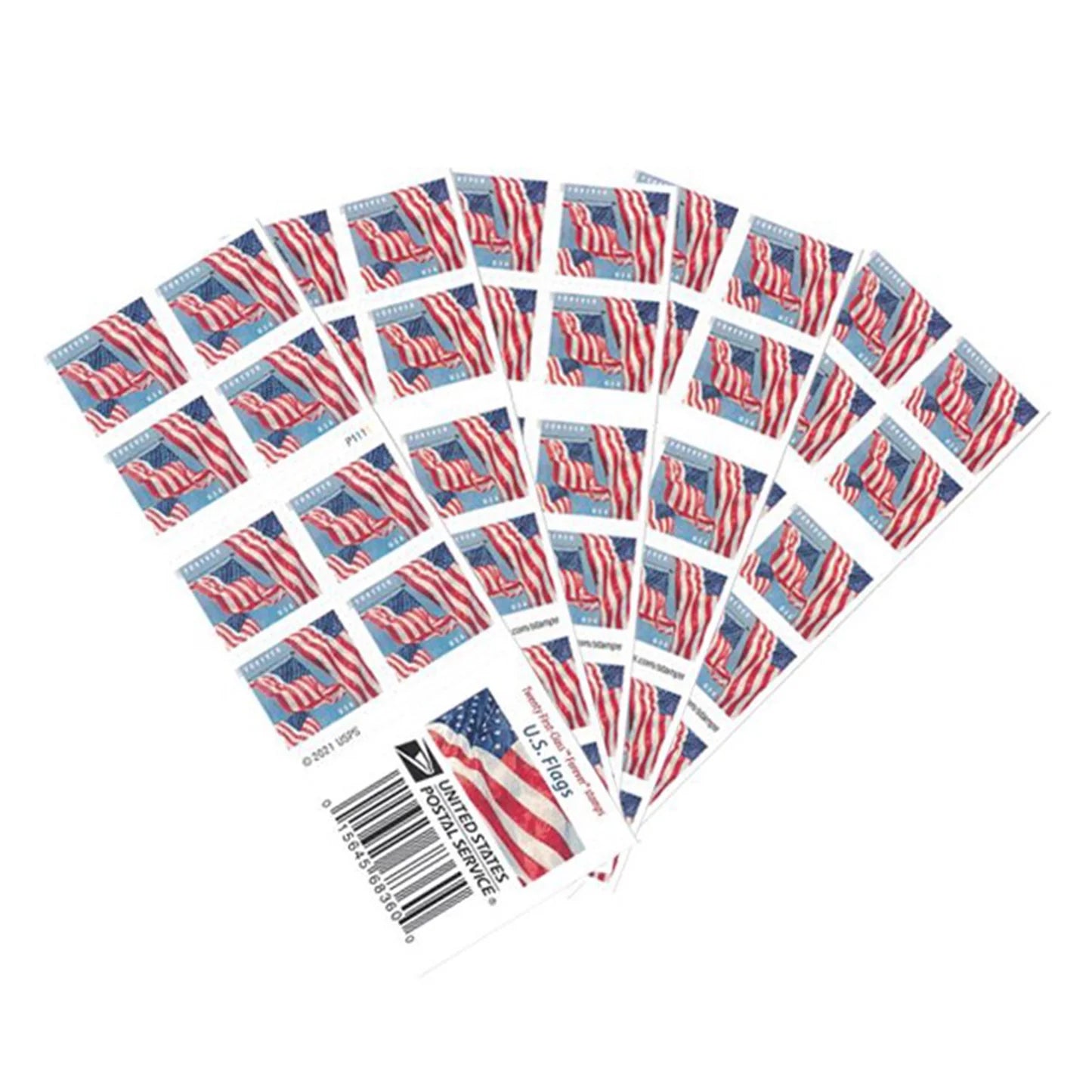 2022 US Flags Forever First Class Stamp - 5 Books of 20 ( 100 Total Stamps )