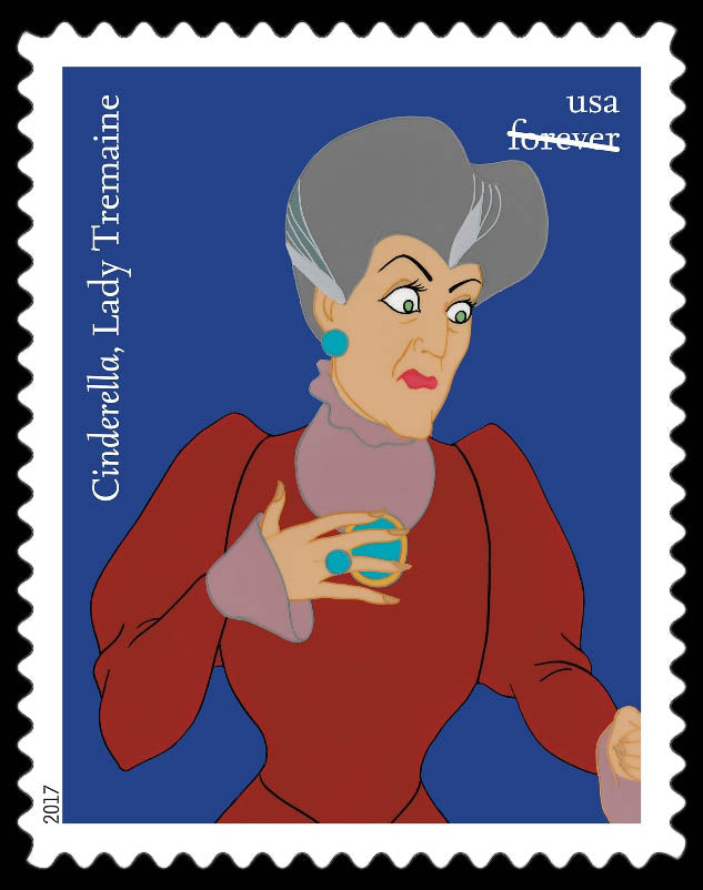 2017 Disney Villains Forever Stamps First Class 5 Books of 20 ( 100 Total Stamps )