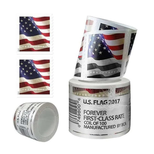2017 Forever Stamps US Flag First Class Postage Stamps Coil of 100 PCS/Roll