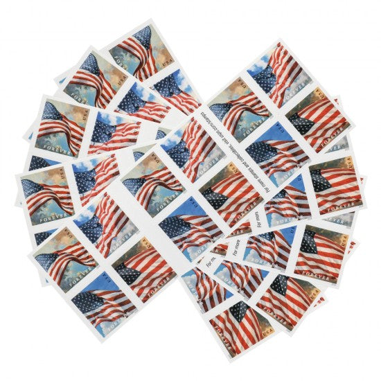 2024 US Flags Forever First Class Stamp - 5 Books of 20 ( 100 Total Stamps )